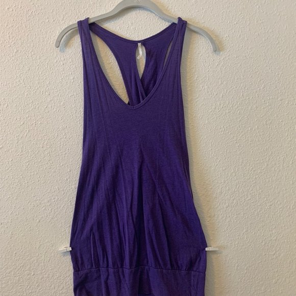 Purple criss cross in back tank - Picture 1 of 2